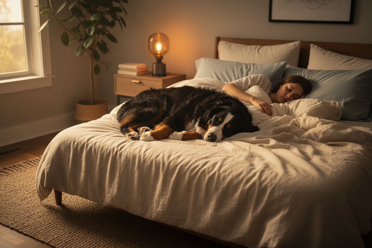 Why Does My Dog Sleep Next to Me? (What It Really Means)