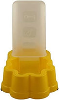 Automatic Pet Water Bottle Food Dispenser Gravity Feeder Cat Dog Bowl 2.5 Cups (Yellow)