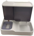Automatic Pet Feeder and Water Dispenser with Pet Food Bowl, Set for Small Medium Dog Puppy Kitten Rabbit Bunny Cat Capacity 1 Liter