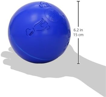 BOOMER BALL 6 inch, Virtually Indestructible Best Dog Toy, Boredom Busting Football, Tough & Durable Medium Dog Ball, Floats on Water, Great for Mental Stimulation & High Energy Dogs, Assorted Colours
