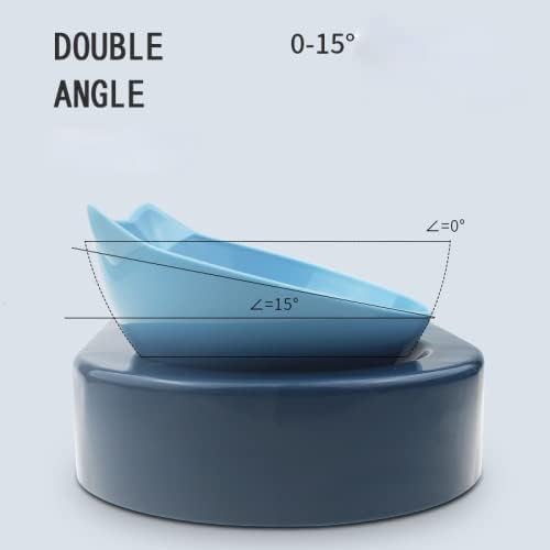 Dog Bowl with Stand Automatic Water Storage Dispenser Pet Cat Food 2-in-1 Splash-Proof Container Elevated Removable(Gray)