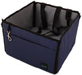 Collapsible Pet Travel Booster & Car Seat Protector - Blue