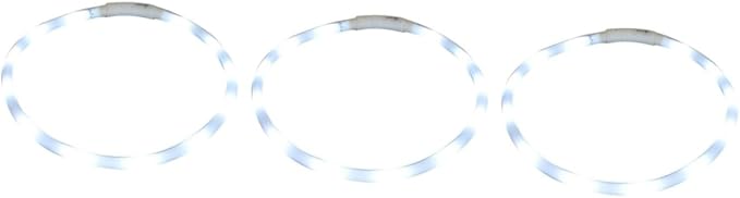 Didiseaon 3pcs Led Pet Collar 4-Mode Light-up Dog Collar Rechargeable Safety Cable 55cm Tailored Fit