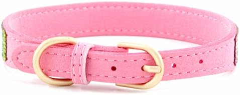 Cute Dog Collar with Bling Rhinestone, Fancy Crystal Diamond Glitter Pretty Jewel Soft Cat Collars for Small Medium Large Breed Dogs Girl Female Pet Puppy Kitten Terrier (M, Pink3)