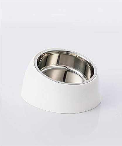 feeders New Automatic Feeder Stainless Steel Pet Dog Bowl Puppy Cat Food Drink Water Tilt Feeder with Base Pet Supplies