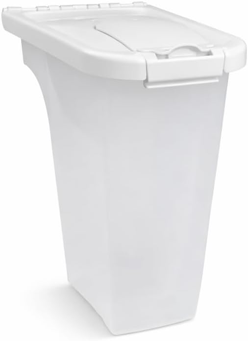 Pet Food Dispenser for Dogs and Cats, 4 lb Capacity Gravity Feed Pet Food Container, Automatic Dry Food Dispenser for Small Pets, Easy Refill Food Storage Feeder