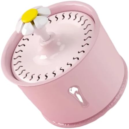 jkahh 2.4L Pet Cat Dispenser Drinking Water Fountain Activated Carbon Filters LED Automatic Feeder Container USB Interface