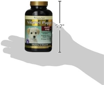 NaturVet VitaPet Puppy Daily Vitamins Plus Breath Aid for Puppies, 60 ct Time Release, Chewable Tablets, Made in The USA with Globally Source Ingredients