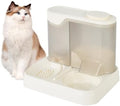 Automatic Pet Feeder & Water Dispenser Set for Dogs & Cats - Large Capacity Dog Food & Water Station, Effortless Pet Feeding & Hydration (Black)