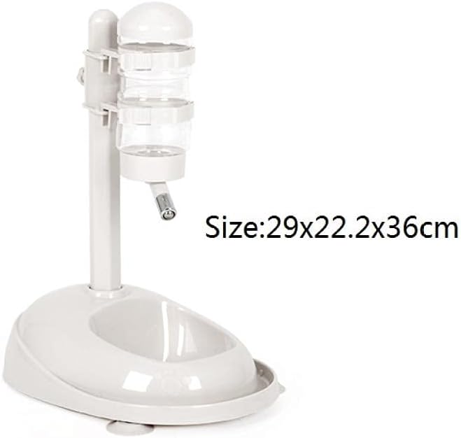 Pets Feeder Bowl Dog Dishes Pet Dog Automatic Water Feeder Drinking Bottles Food Dispenser Teddy Cat Bowl Pet Supplies Beige