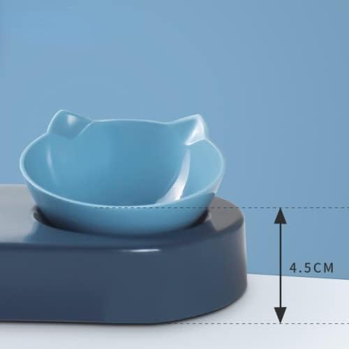 Dog Bowl with Stand Automatic Water Storage Dispenser Pet Cat Food 2-in-1 Splash-Proof Container Elevated Removable(Green)