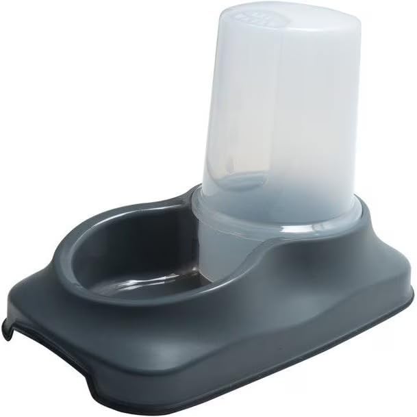 Fonteme|Pounce + Fetch Cat & Dog Automatic Feeder & Water Dispenser, White, 1.5-liters