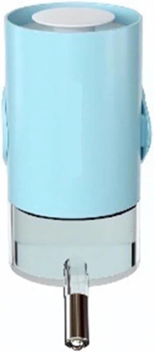 Dog Cat Automatic Dispenser Hanging Pet Drinker Fountain Head Ball Mouth Feeder Small Pets Drinking Bottle Dispenser(Light Blue)