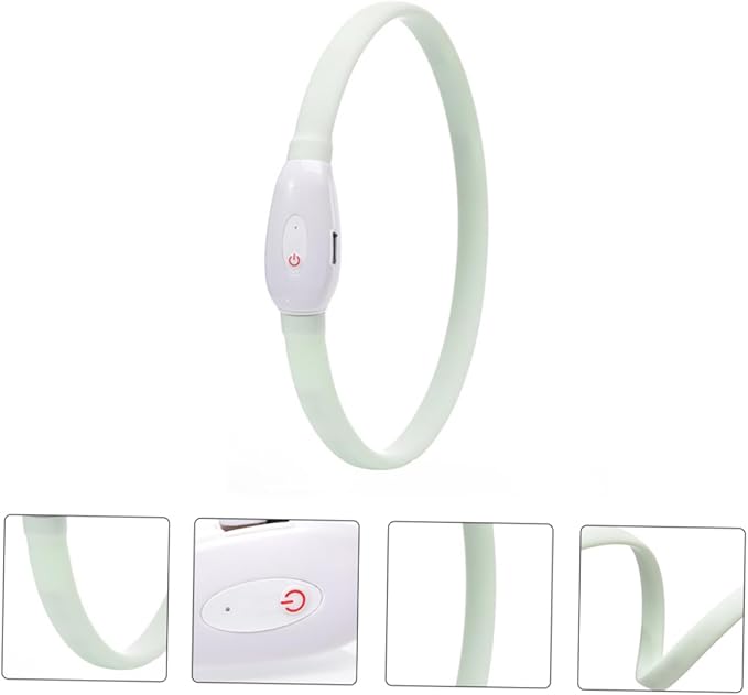 USB Rechargeable LED Pet Dog Collar Glow Collar with Durable Wear Resistant Material for to Fit Design for Comfortable Use