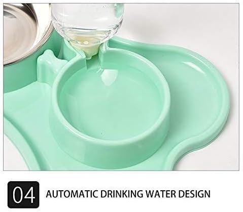 feeders Automatic Feeder Dog Bowl Automatic Drinking Bottle Double Bowl Cat Puppy Food Bowl Pet Feeder Healthy Cat Dog