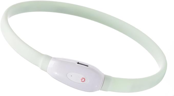 USB Rechargeable Luminous Pet Collar LED Dog Neck Strap Lightweight Night Safety Light for Walking Dogs Easy to Use and Cut to Fit