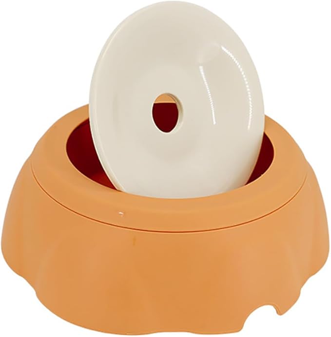 Automatic Pet Feeder Bowl, Food Dispenser for Dogs, Cats, Small Animals (Ginger)
