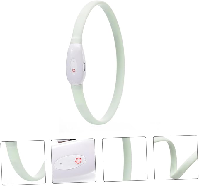USB Rechargeable LED Pet Dog Collar Flashing Night Safety Collar Durable and Reusable for Dogs Pet Owners