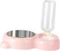 Yardwe Dual-use Pet Feeder Bowl Cat Dog Eating Bowl Stand Automatic Drinking Container Stainless Steel Material