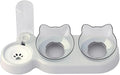 Detachable Cats Watering Eatting Bowl Double Bowl Pet Easy Washable Bowl Automatic Bowl for Dog Watering Feeding Bowl