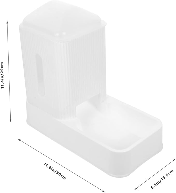 HANABASS 1set Automatic Dog Feeder Water Dispenser Food Water Bowls Easy to Pet Accessory for Home Use Smooth Design