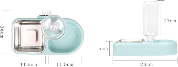 Double Pet Water Feeding Bowl Creative Automatic Water Feeder for Dogs and Cats Smooth Unique Design Convenient and Practical Pet Supplies