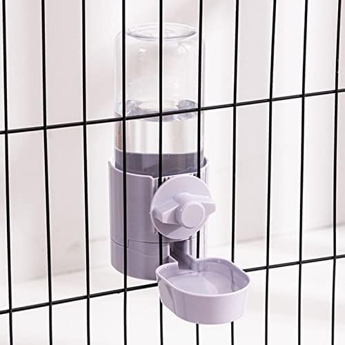 Automatic Pets Food Hanging Bowl for Cage Pet for Small &Medium Animals Cats Dogs Drinking Fountain(Pink)
