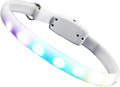 SUPVOX USB Rechargeable LED Dog Collar Luminous Pet Collar for Night Safety for Dogs Durable and Comfortable Design for