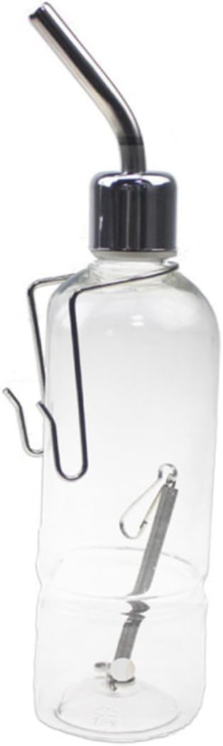 Stainless Steel Water Bottles Bunny Water Bottle Leakproof Water Bottles Rabbit Feeder Automatic Dog Waterer Cat Water Fountain Pet Water Dispenser Drinking Fountain Cage