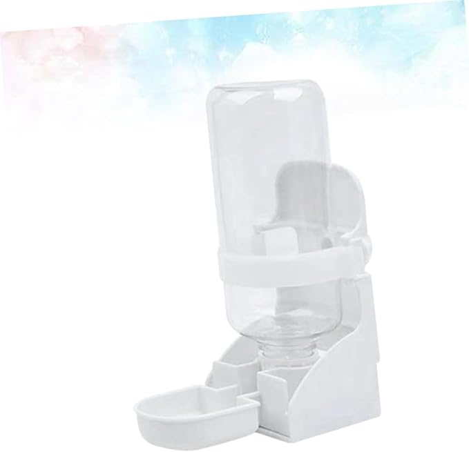 Automatic Pet Water Feeder Wall-Mounted Drinking Tool for Cats Dogs Pigeons Eco-Friendly Design Convenient Practical Water Dispenser White