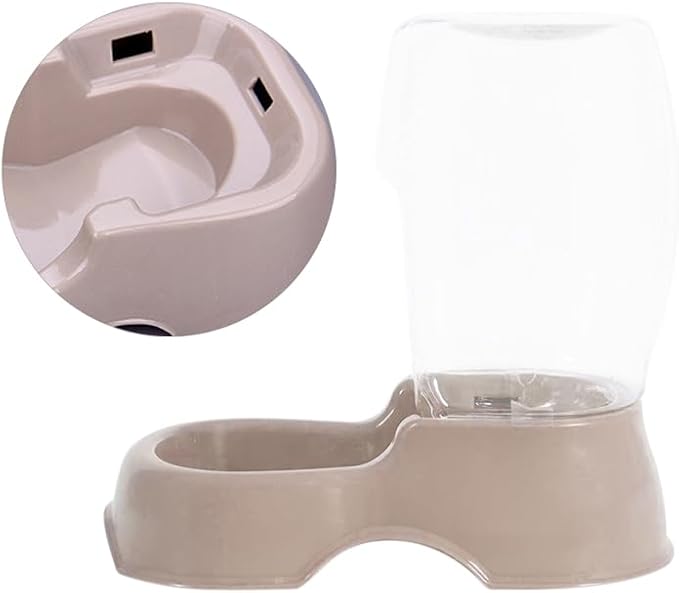 30OZ Pet Water Dispenser Plastic Automatic Refill Dog Drinking Fountain Cat Water Feeder Transparent Bottle for Home Use 8.46 * 6.69 * 4.72in