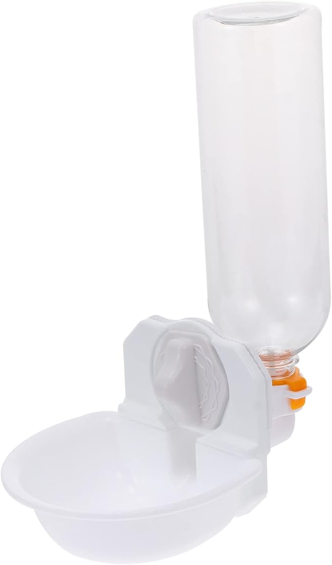 Automatic Pet Water Dispenser Water Feeder for Cats and Dogs Easy to Install Durable Material for Cages and Pet Supplies White