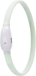 BESPORTBLE USB Rechargeable LED Glowing Dog Collar Durable Wear Resistant Pet Collar with Lighting Modes Soft Comfortable Fit for Nighttime Safety