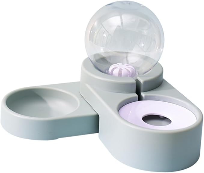 BESPORTBLE Creative Pet Automatic Water Feeder Double Bowl Non-Stainless Steel Pet Water Dispenser Unique Design