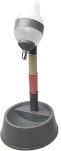 Pet Standing Water Dispenser, Cat Multipurpose Dispenser, Height Dog Automatic Feeders Bottle for Cats Dogs Pets Bowl with Detachable Pole Automatically Feeding Gray Bottom