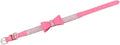 Pet Dog Collar Rhinestone Bow Tie Adjustable Microfiber XXS 25cm Pink Bling Collar for Small Cats and Puppies
