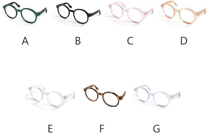 Black Pet Dog Cute Glasses Clear Lens Retro Glasses Photo Props Transparent Cat Sun Glasses for Small Dogs Cats Cosplay Costume Dog Sunglasses