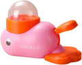 Dog Food Auto Feeder Toy Automatic Ball Launcher for Pets Interactive Mental Stimulation Training Snack Dispenser Turtle Feeder (Pink)