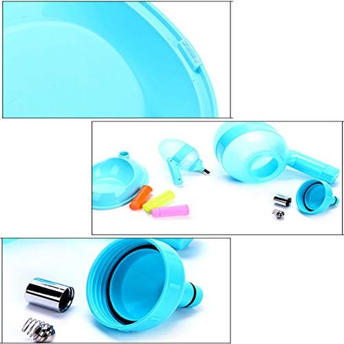 Pet Automatic Drinker Waterer Dog Eco Friendly Adjustable Detachable Drinking Dispenser Drinkers(Blue 2)
