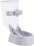 Milisten 1pc Wall-Mounted Pet Feeder for Dogs and Cats Gray Hanging Food Bowl Easy to Install Removable and Washable Tipping Design for Convenient Feeding