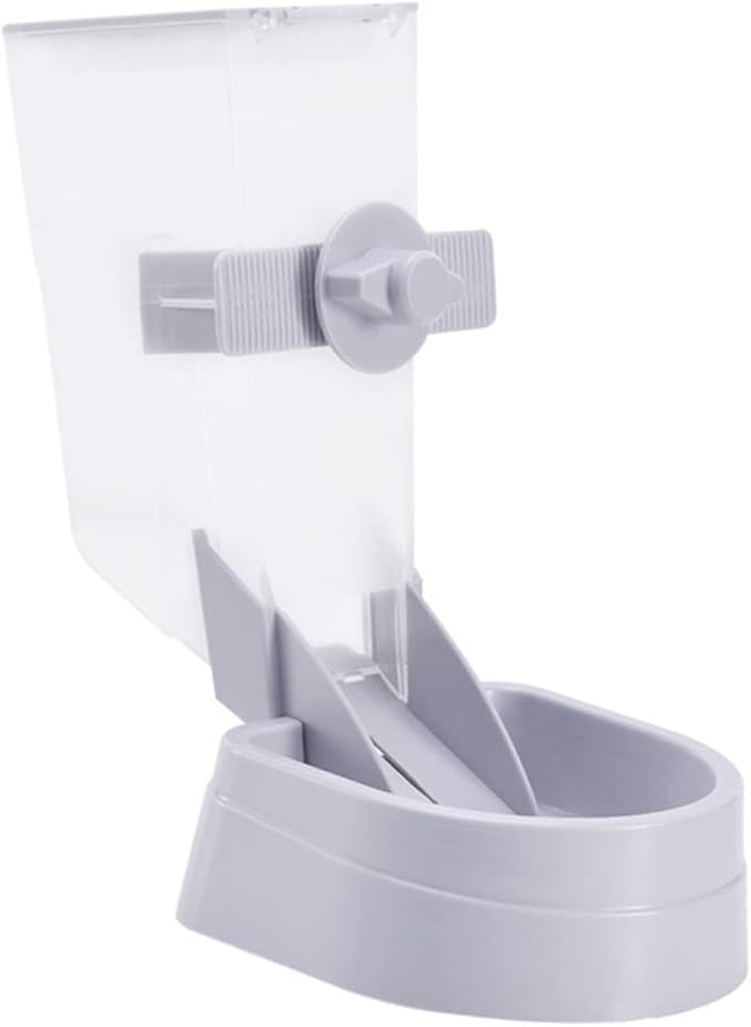 Milisten 1pc Wall-Mounted Pet Feeder for Dogs and Cats Gray Hanging Food Bowl Easy to Install Removable and Washable Tipping Design for Convenient Feeding
