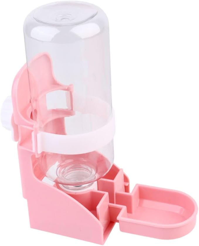 GANAZONO Leakproof Automatic Pet Drinking Feeder Water Dispenser for Hamsters Pigs Squirrels and Birds Easy Install Cage-Mounted Bottle for Home and Outdoor Use