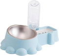BESPORTBLE 1set Multi-Function Pet Bowl Automatic Water Dispenser Feeding Bowl for Cats and Dogs Stainless Steel Easy for Home and Pet Stores