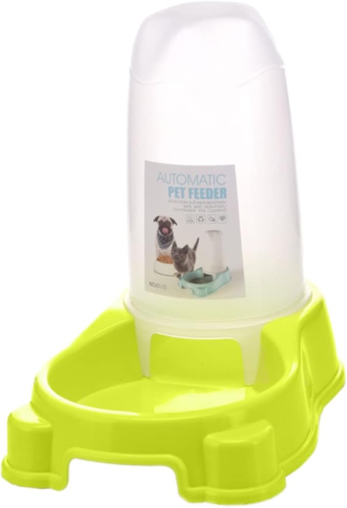 Automatic Pet Feeder Dispenser for Dogs Cats Plastic -Slip Washable Parts Pp Resin Tasteless Safe Random Color