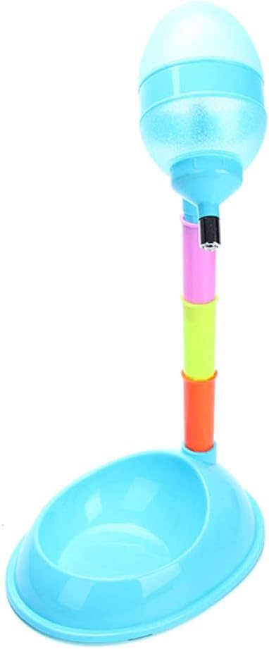 Cat Bowls and Dishes Dog Bowl Pet Automatic Feeder Pet Drinker Waterer Adjustable Detachable Dog Automatic Drinkers Blue
