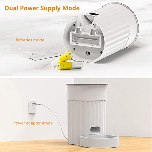 3L Automatic Pet Timing Quantitative Smart Dog and Cat Dual Power Adjustable Food Bowl