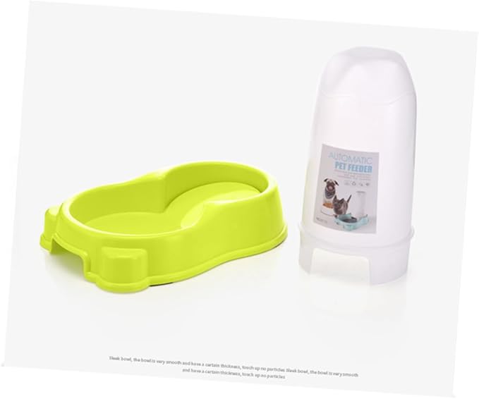Automatic Pet Feeder Dispenser for Dogs Cats Plastic -Slip Washable Parts Pp Resin Tasteless Safe Random Color