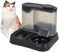 Automatic Pet Feeder & Water Dispenser Set for Dogs & Cats - Large Capacity Food & Water Station, Ideal for All Pets, Black Color