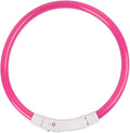 BESPORTBLE Rechargeable Led Dog Collar Neon Light up Collar for Pet Night Walking Safety Random Color