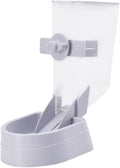 Totority 1pc Hanging Pet Food Feeder Automatic Dog Cat Bowl Gray Crate Bowl for Dry Food Fresh-Keeping Design to Prevent Spills for Convenient Pet Feeding
